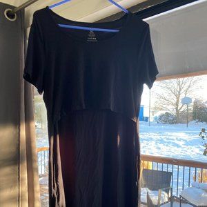 Kindred Bravely Maternity/Nursing Black Dress